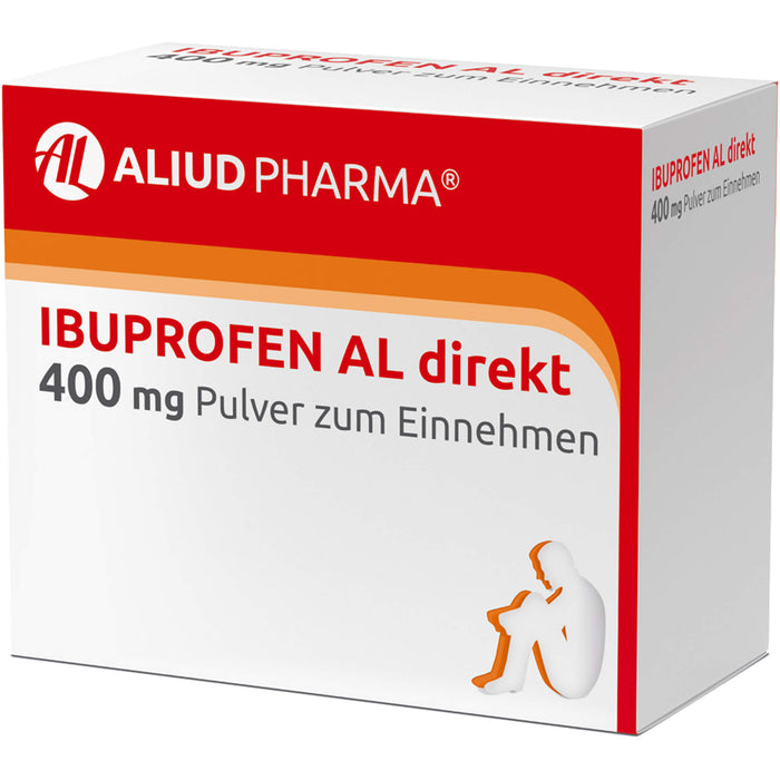 AL Ibuprofen direkt 400 mg Pulver bei Schmerzen und Fieber, 20 pc Poudre