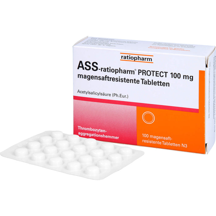 ASS-ratiopharm Protect 100 mg Tabletten, 100 pcs. Tablets