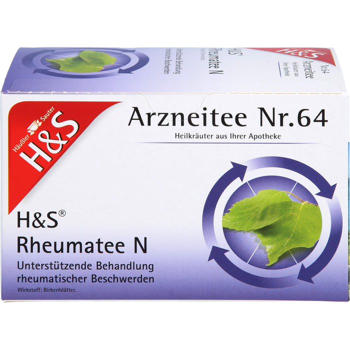 H&S Rheumatee N zur unterstützenden Behandlung rheumatischer Beschwerden, 20 pcs. Filter bag