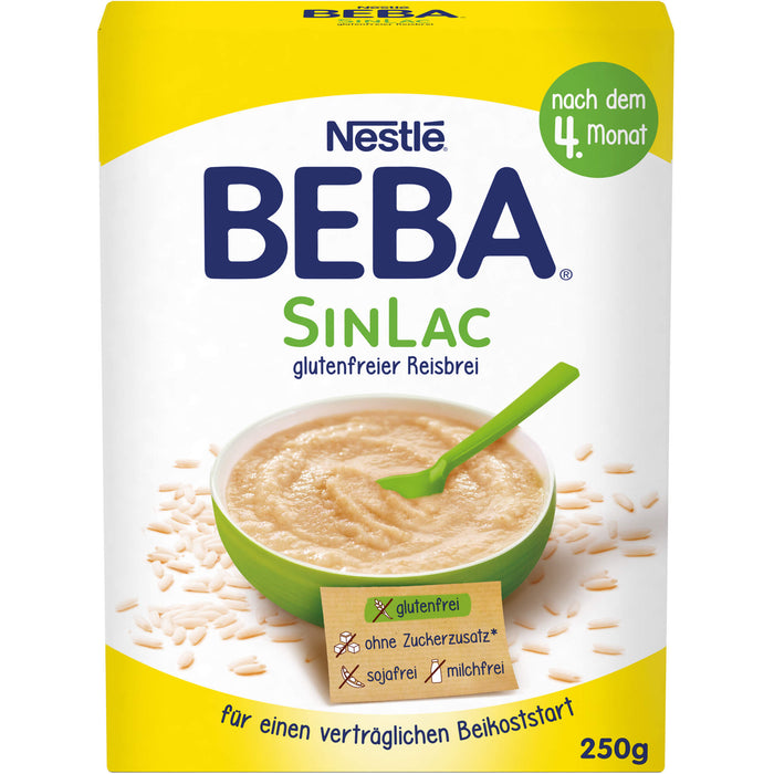 Nestlé BEBA SinLac glutenfreier Reisbrei Pulver, 250 g Poudre