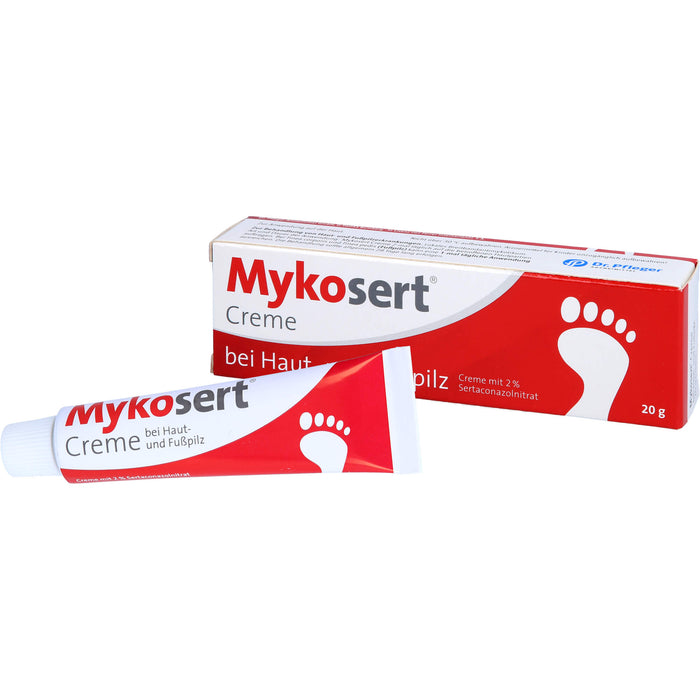 Mykosert Creme zur Behandlung von Haut- und Fußpilzerkrankungen, 20 g Cream