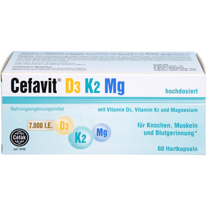 Cefavit D3 K2 Mg 7,000 I.E., 60 St HKP