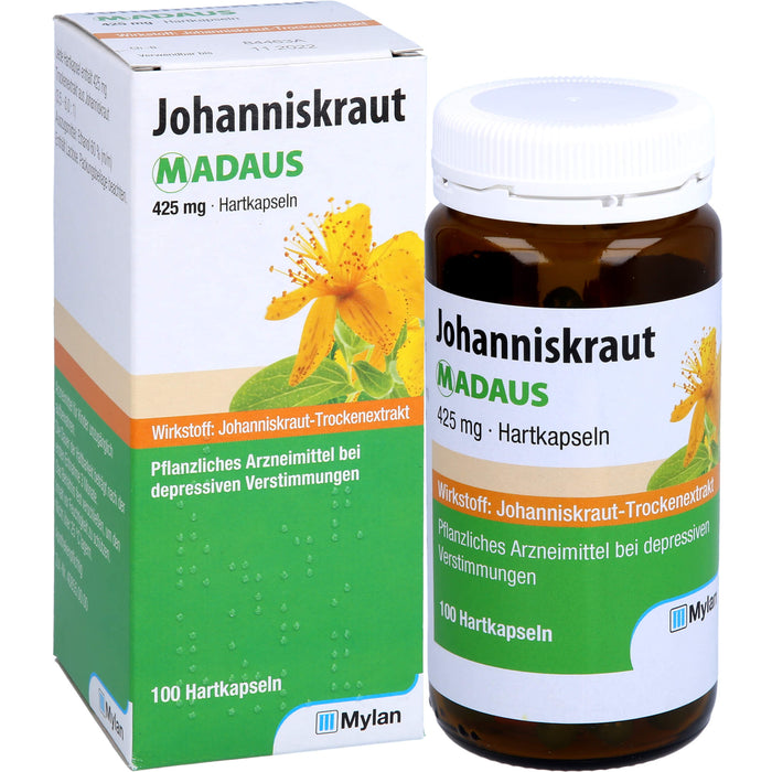 Johanniskraut MADAUS 425 mg Hartkapseln bei depressiven Verstimmungen, 100 pcs. Capsules