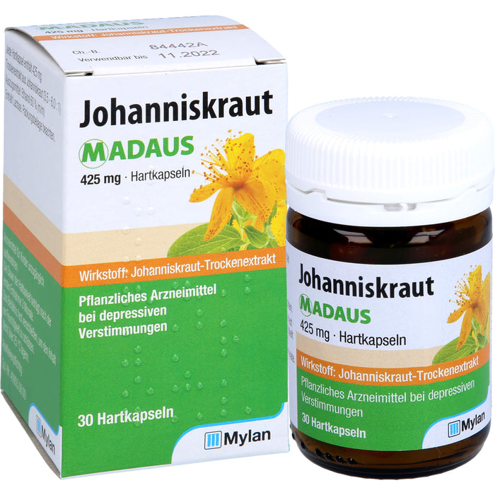 Johanniskraut MADAUS 425 mg Hartkapseln, 30 pc Capsules