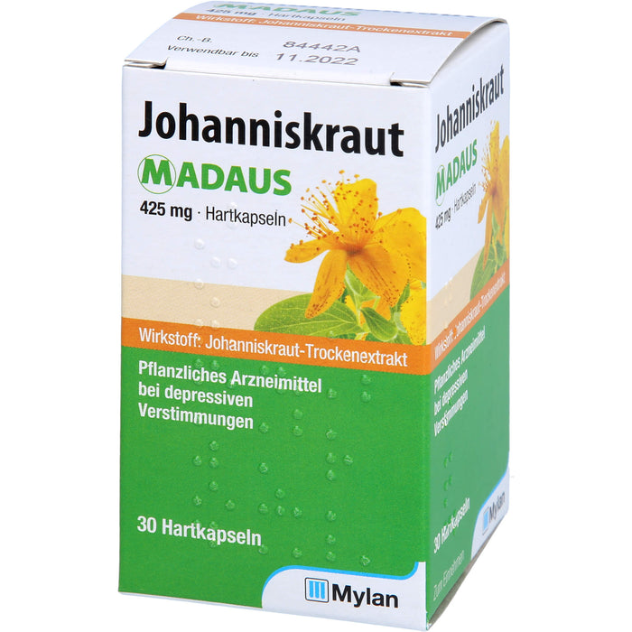 Johanniskraut MADAUS 425 mg Hartkapseln, 30 pc Capsules