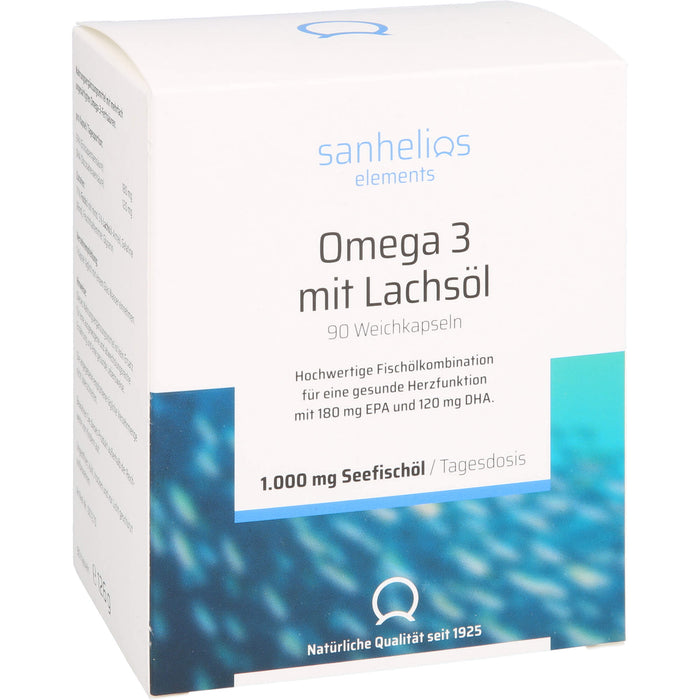 Sanhelios Omega 3 mit Lachsöl, 90 St KAP