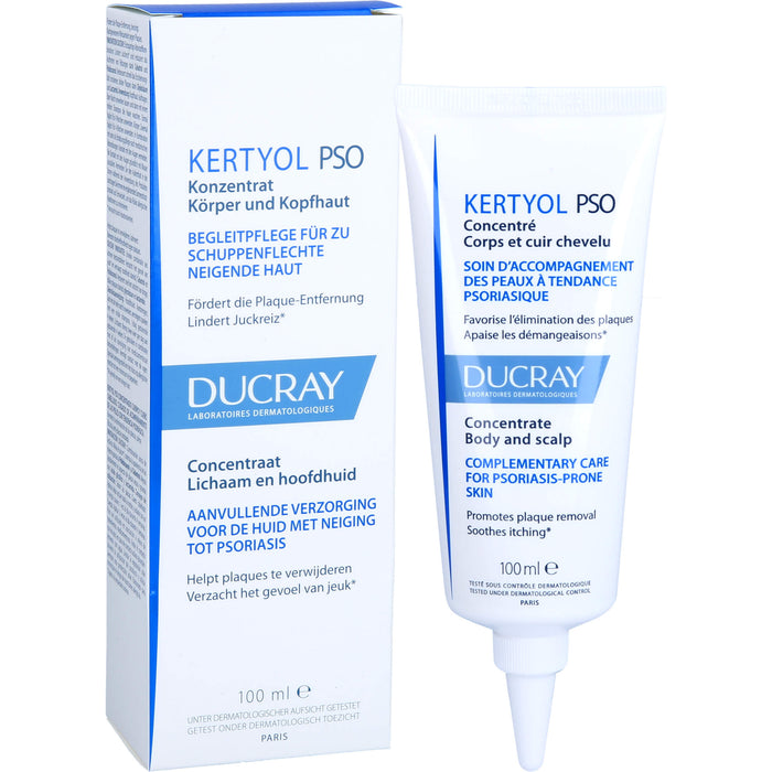 DUCRAY Kertyol P.S.O. Konzentrat Körper und Kopfhaut, 100 ml Solution