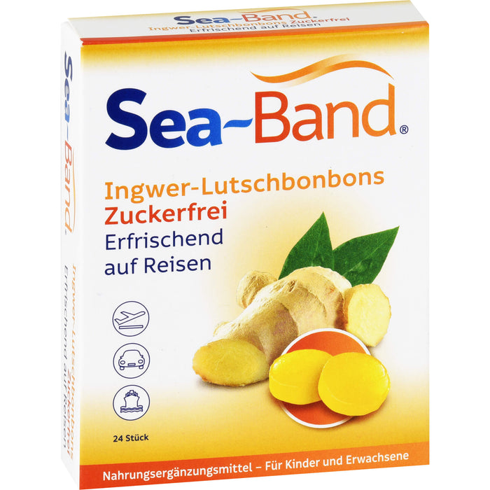 Sea-Band Ingwer-Lutschbonbons zuckerfrei, 24 pcs. Candies