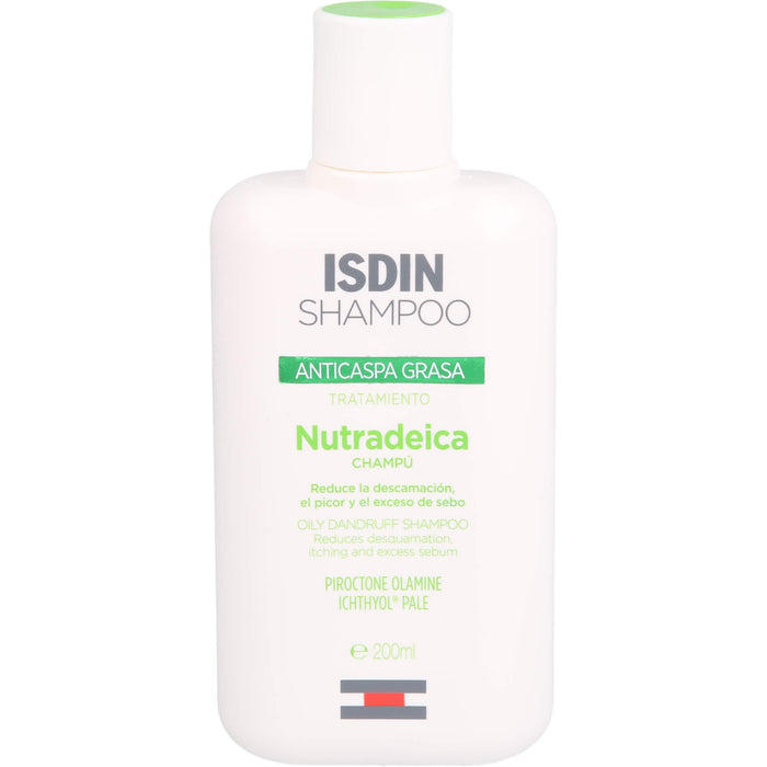 ISDIN Nutradeica Anti-Schuppen öliges-Shampoo, 200 ml Shampoing