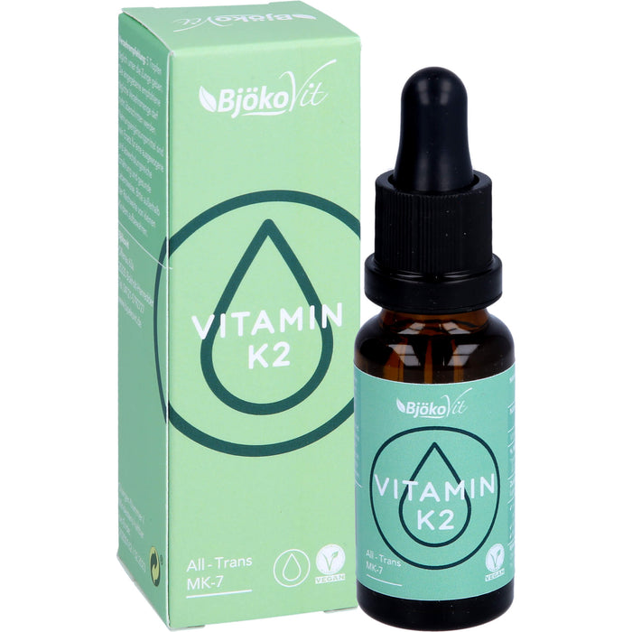 Vitamin K2 MK7 all-trans 100ug vegan Tropfen, 20 ml TRO