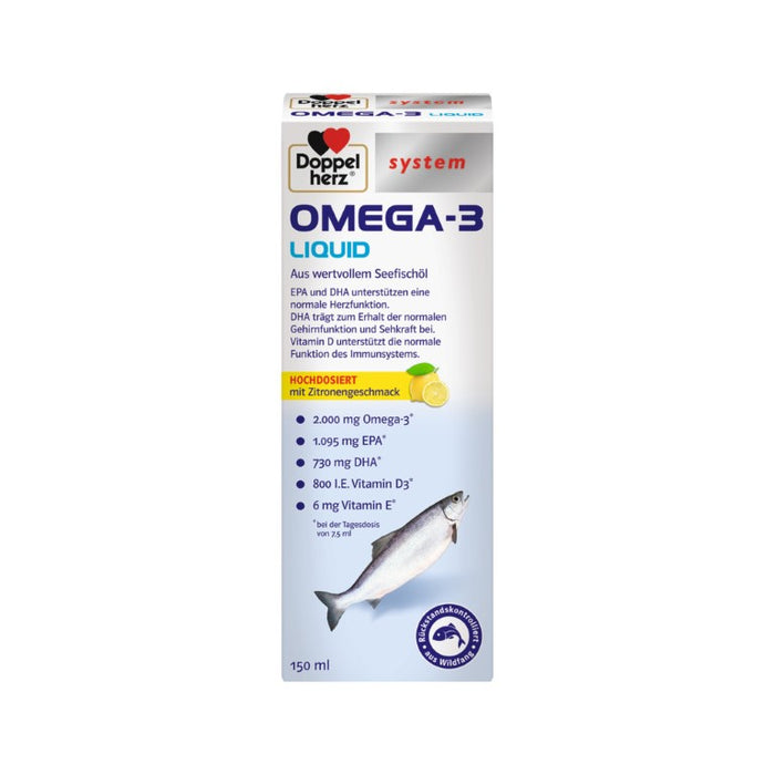 Doppelherz Omega-3 Liquid system, 150 ml FLU