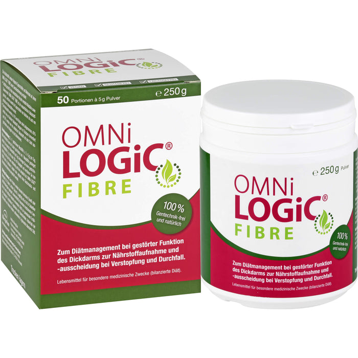 OMNi-LOGiC Fibre Pulver bei Verstopfung und bei Durchfall, 250 g Poudre