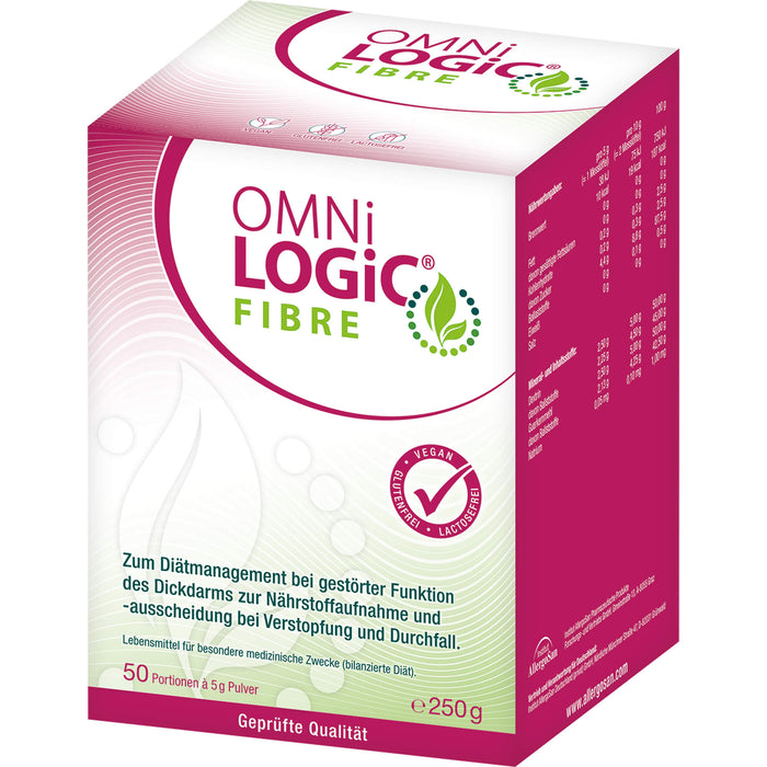 OMNi-LOGiC Fibre Pulver bei Verstopfung und bei Durchfall, 250 g Poudre