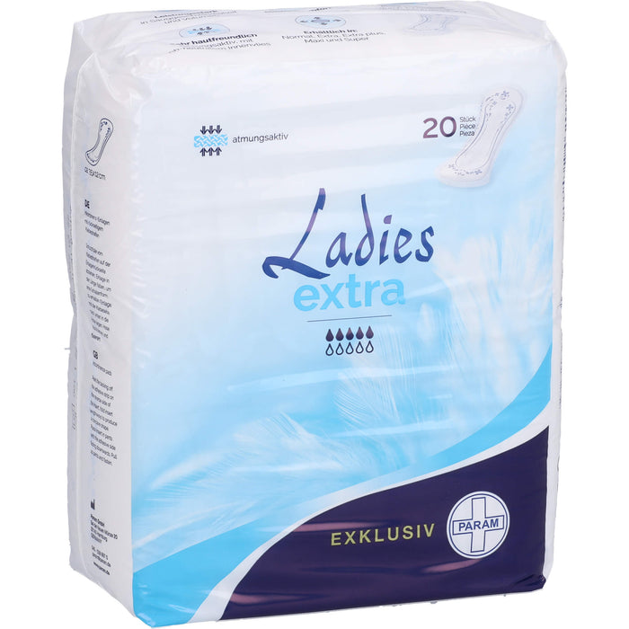 PARAM LADIES EXKLUSIV EXTRA-PLUS Inkontinenz- Einl, 20 St