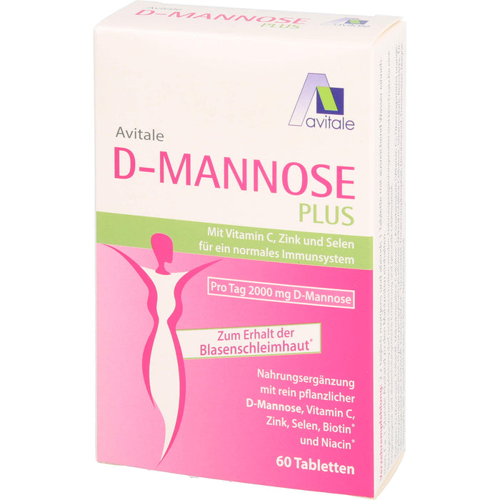 D-Mannose Plus 2000mg Tabl. m. Vit. u. Mineralst., 60 St TAB