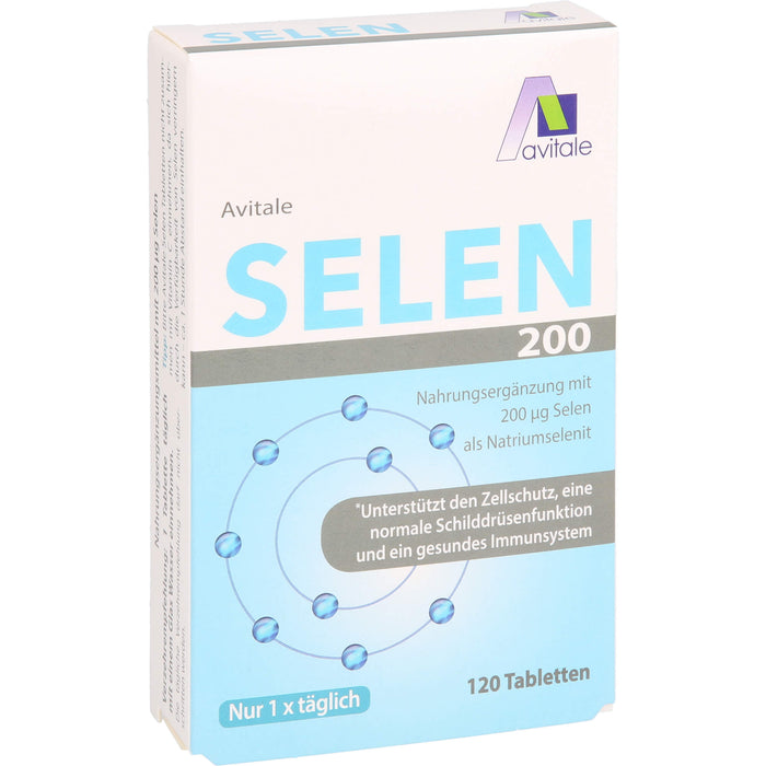 Avitale Selen 200 ug Tabletten unterstützt den Zellschutz, 120 pc Tablettes