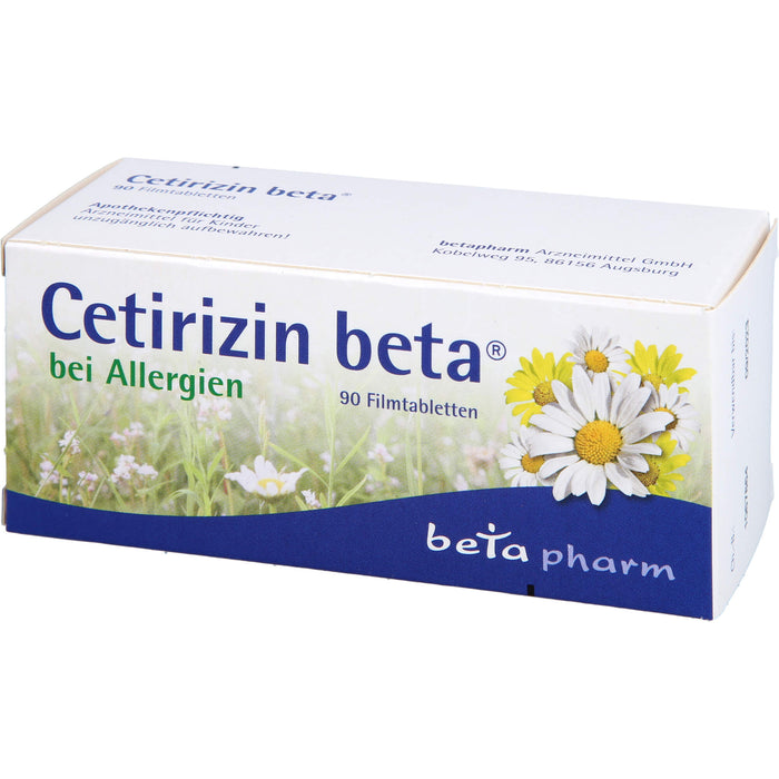 Cetirizin beta 10 mg, Filmtabletten, 90 St FTA