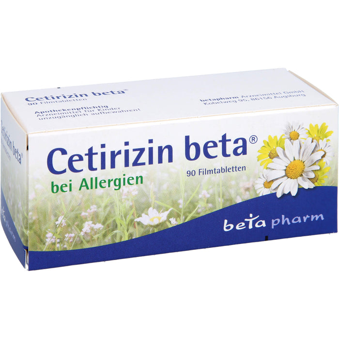 Cetirizin beta 10 mg, Filmtabletten, 90 St FTA