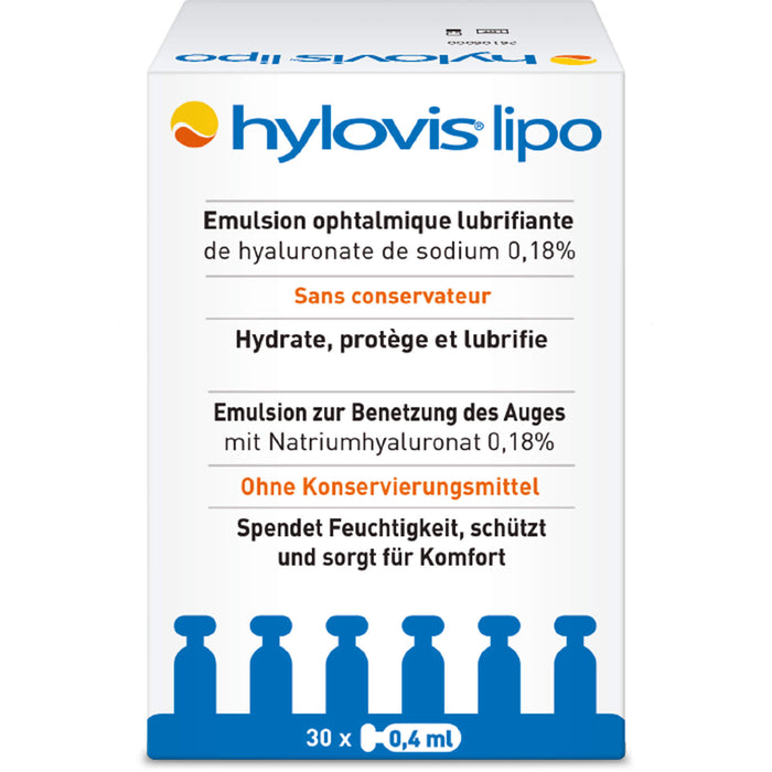 HYLOVIS LIPO, 30 pcs. Single-dose pipettes