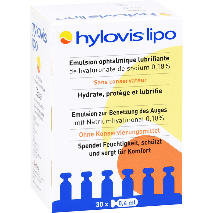 HYLOVIS LIPO, 30 pc Pipettes à dose unique