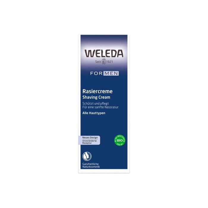 WELEDA For Men Rasiercreme schützt und pflegt, 75 ml Cream