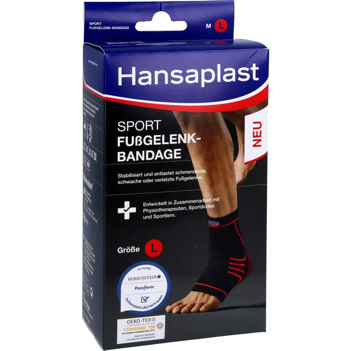 Hansaplast Sport Fußgelenk-Bandage Größe L, 1 pcs. Bandage