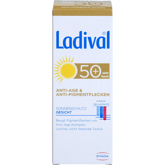 Ladival Anti-Age & Anti-Pigmentflecken 50+ Sonnenschutz Gesicht, 50 ml Cream