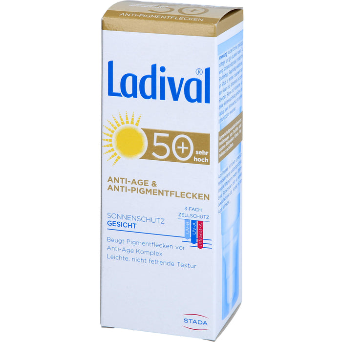 Ladival Anti-Age & Anti-Pigmentflecken 50+ Sonnenschutz Gesicht, 50 ml Crème