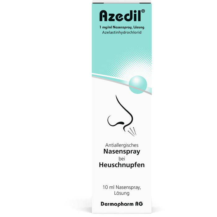 Azedil 1 mg/ml antiallergisches Nasenspray bei Heuschnupfen, 10 ml Solution