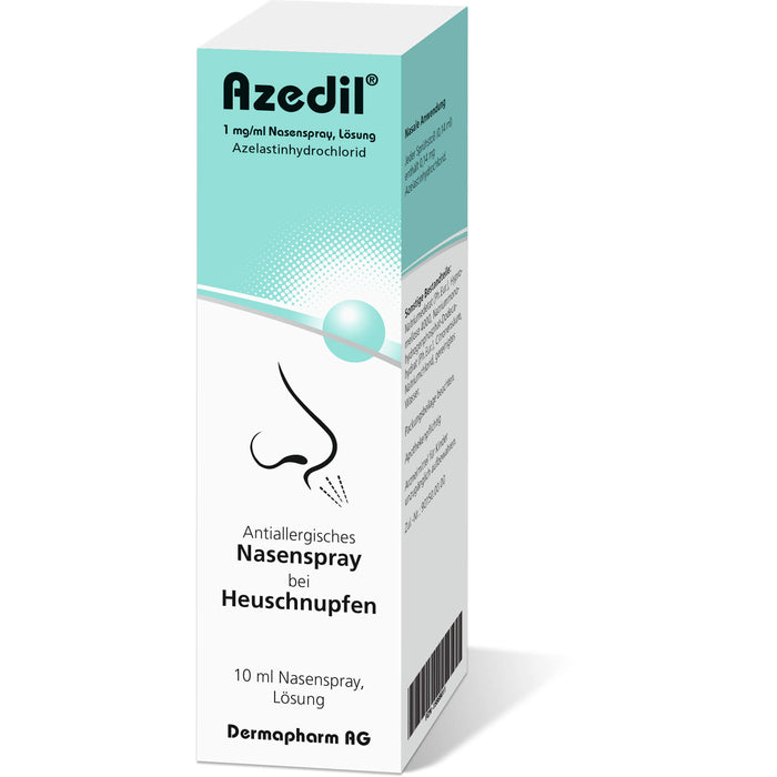 Azedil 1 mg/ml antiallergisches Nasenspray bei Heuschnupfen, 10 ml Solution