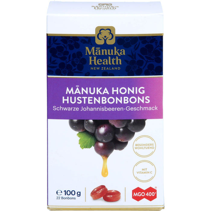 Manuka Health MGO 400+ schw. Johannisb. Bonb., 100 g BON