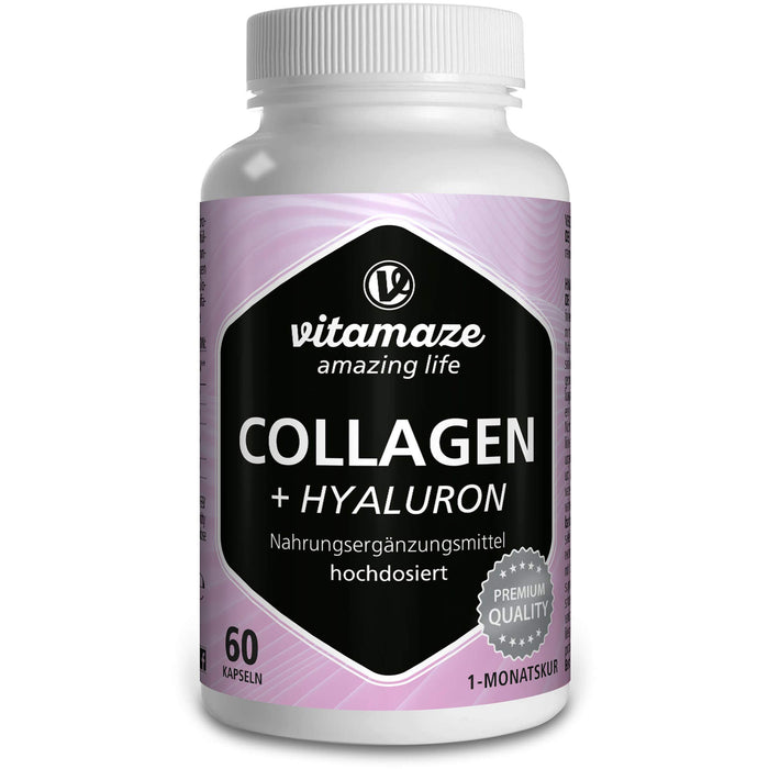 Collagen 300mg + Hyaluron 100mg hochdosiert, 60 St KAP