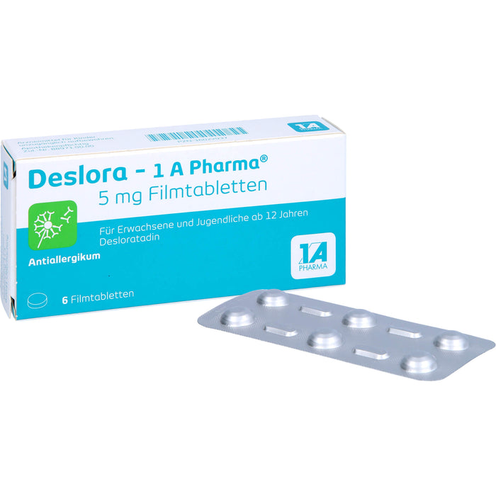 Deslora - 1 A Pharma 5 mg Filmtabletten, 6 St FTA