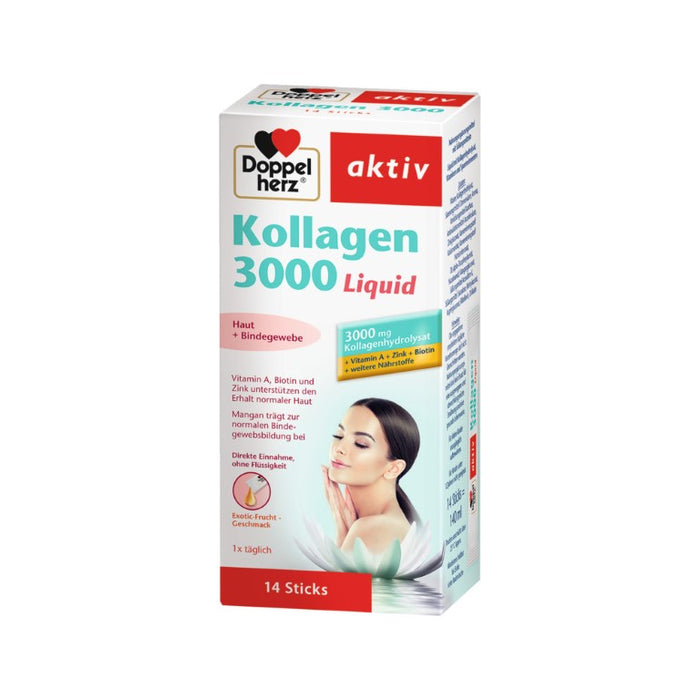 Doppelherz Kollagen 3000 Liquid, 14 St FLU