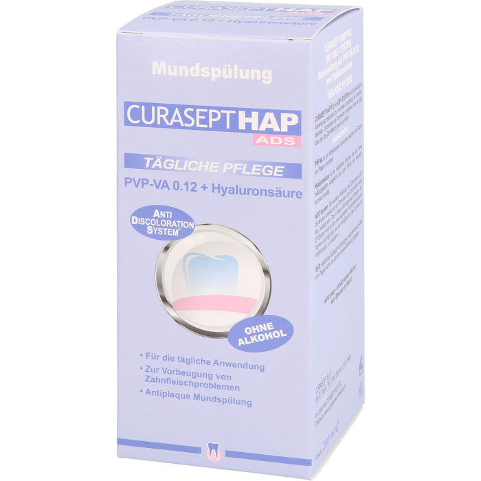 CURASEPT HAP012 PVP-VA 0,12 + Hyaluron Mundspülung, 200 ml Lösung