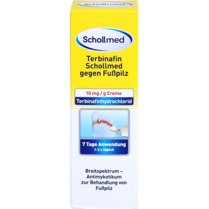 Terbinafin SCHOLLMED gegen Fußpilz Creme, 15 g Cream