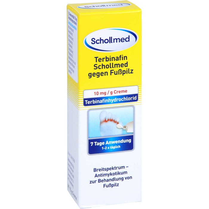 Terbinafin SCHOLLMED gegen Fußpilz Creme, 15 g Cream