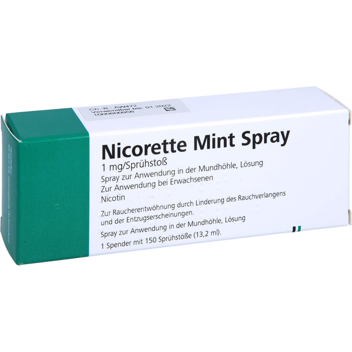 nicorette Mint Spray Reimport EurimPharm, 1 pc Spray