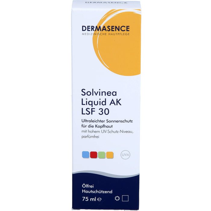 DERMASENCE Solvinea Liquid AK LSF 30, 75 ml Lösung