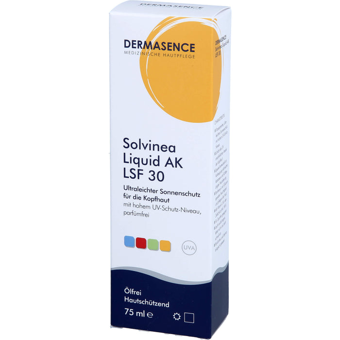 DERMASENCE Solvinea Liquid AK LSF 30, 75 ml Lösung