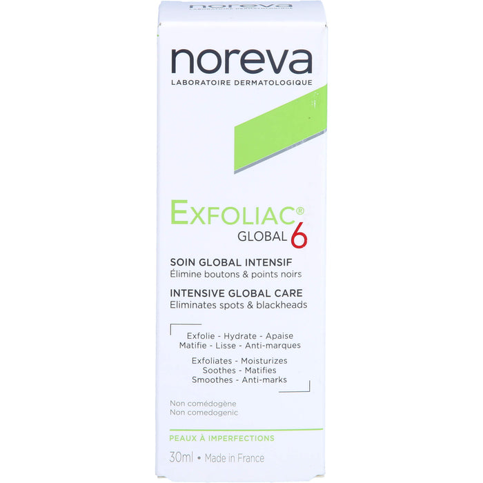 Noreva Exfoliac Global 6 Intensivpflege, 30 ml Crème