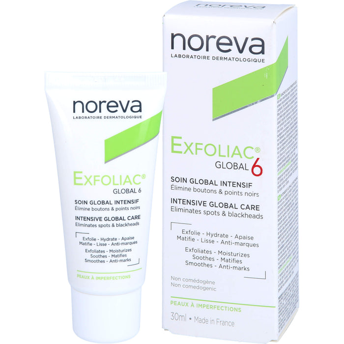 Noreva Exfoliac Global 6 Intensivpflege, 30 ml Cream