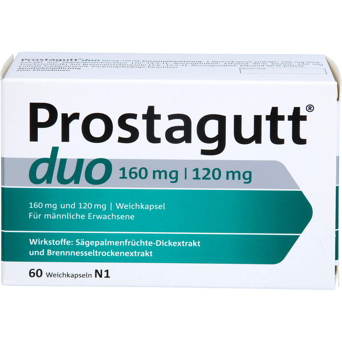 Prostagutt duo 160 mg / 120 mg, Weichkapseln, 60 pcs. Capsules