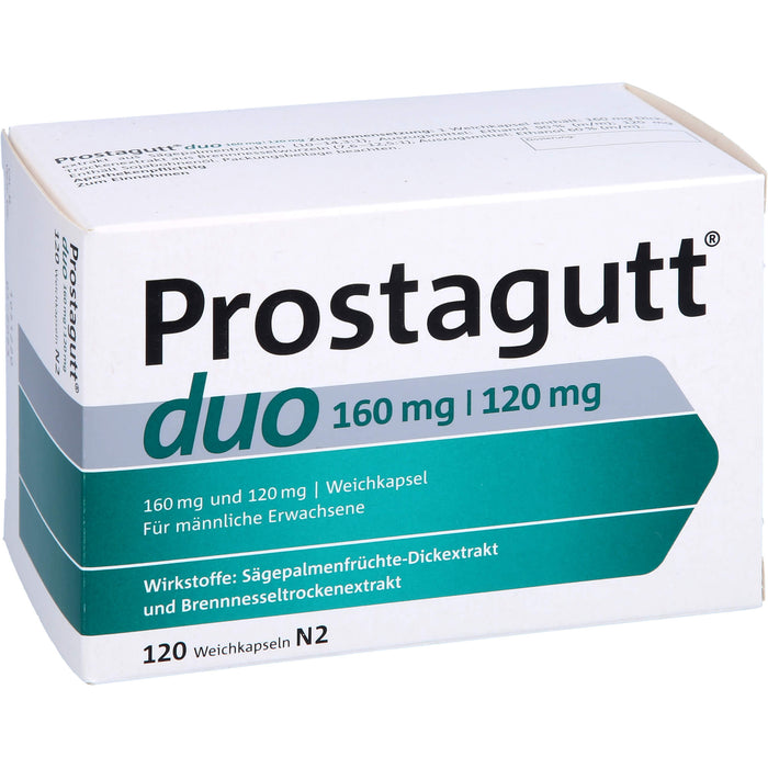 Prostagutt duo 160 mg / 120 mg, Weichkapseln, 120 pcs. Capsules