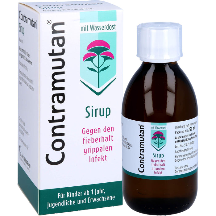 Contramutan Sirup Mischung gegen den fieberhaft grippalen Infekt, 250 ml Solution