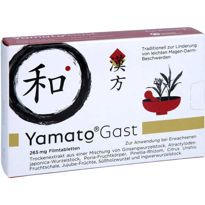 YamatoGast 265 mg Filmtabletten bei leichten Magen-Darm-Beschwerden, 27 pcs. Tablets