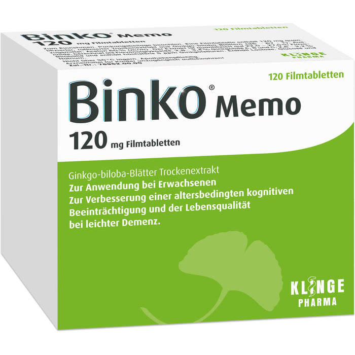 Binko Memo 120 Mg Filmtabl, 120 St FTA