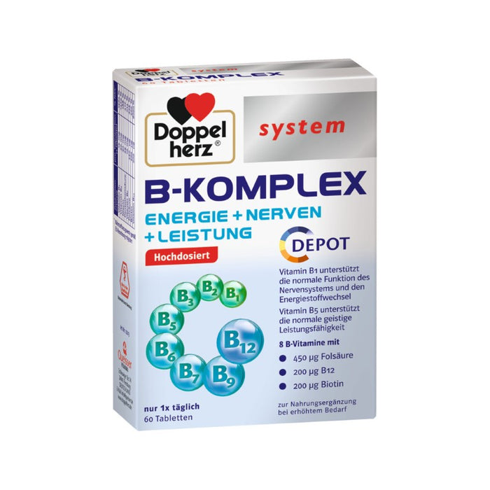 Doppelherz System B-Komplex Tabletten, 60 pc Tablettes