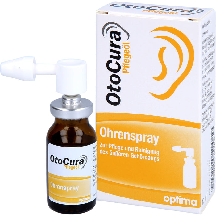 OtoCura Pflegeöl, Ohrenspray zur Pflege und Reinigung des äußeren Gehörgangs, 10 ml Solution