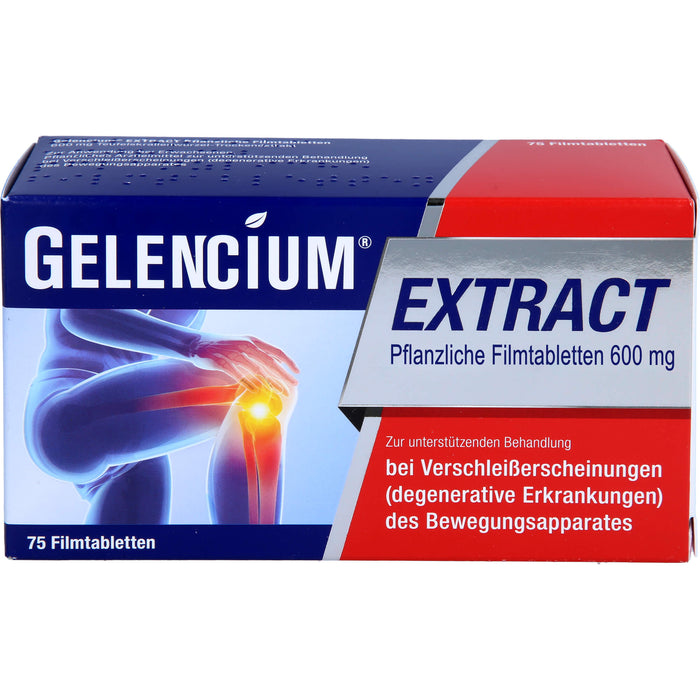 Gelencium Extract Pflanzliche Filmtabletten 600 mg bei Verschleißerscheinungen, 75 pc Tablettes